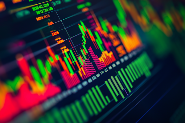 Marktanalyse mit Diagrammen und Investmentcharts